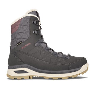 Lowa Winterstiefel Ottawa GTX (Veloursleder, wasserdicht) anthrazitgrau/altrosa Damen